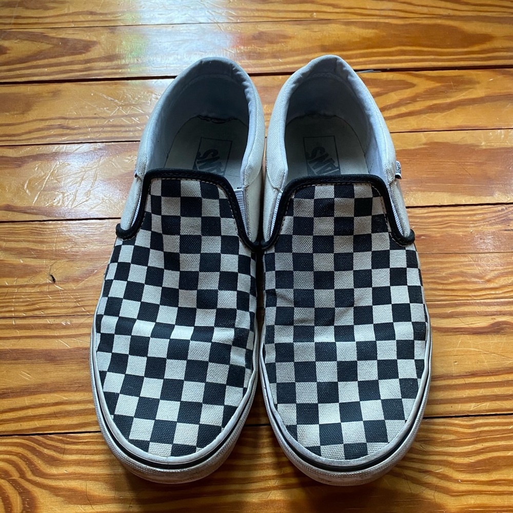 Vans Checkerboard Slip-Ons - Men’s US 10